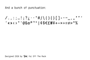 Pins N Needles Monospace Font, a Sans Serif Font by Off The Rack © (Thumbnail 6 of 7)
