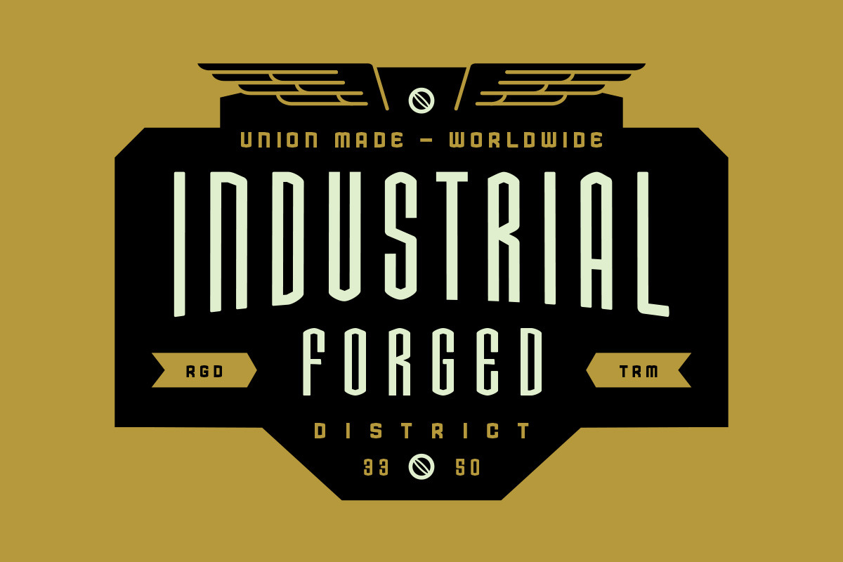 Hard Grind Industrial Font Set, a Sans Serif Font by Price Foundry (Photo 12 of 15)