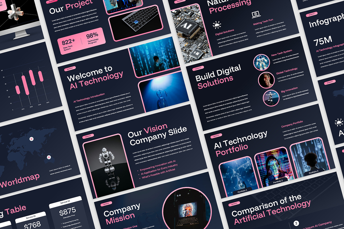 AI Technology Google Slides, a Presentation Template by rgbryand (Photo 6 of 7)