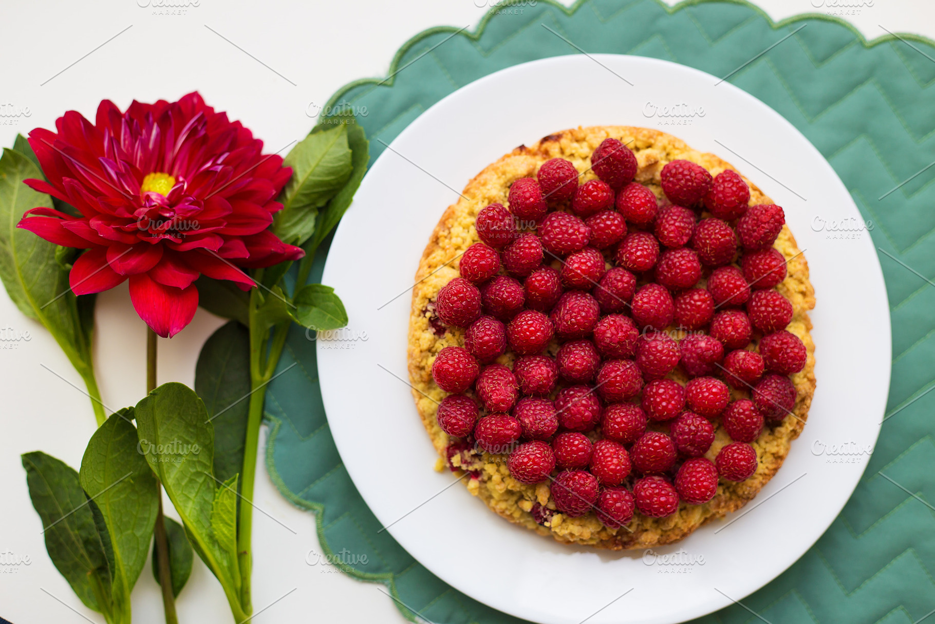 bright raspberry cake on a plate, a Food & Drink Photo by Artsaba Family