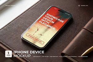 Premium iPhone Device Mockup, an iPhone Mockup by Heinzel Std Mockup