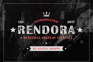 Rendora - Vintage Stamp Sans Serif