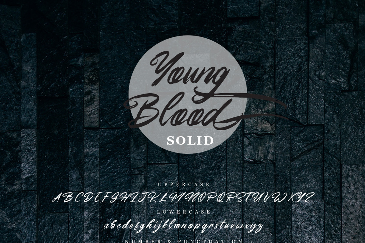 Young Blood SVG and Solid Script preview 8