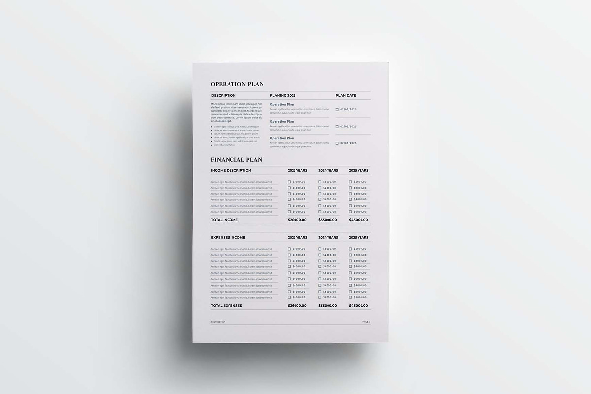 Business Plan | MS Word & Indesign, a Stationery Template by design_hut (Photo 7 of 7)