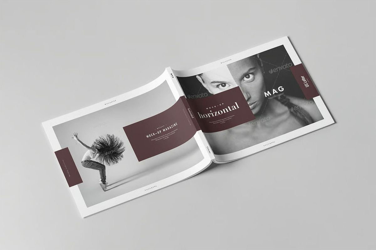US Letter Horizontal Magazine Mockup, an Advertising Mockup by zippypixelstudio (Photo 10 of 13)