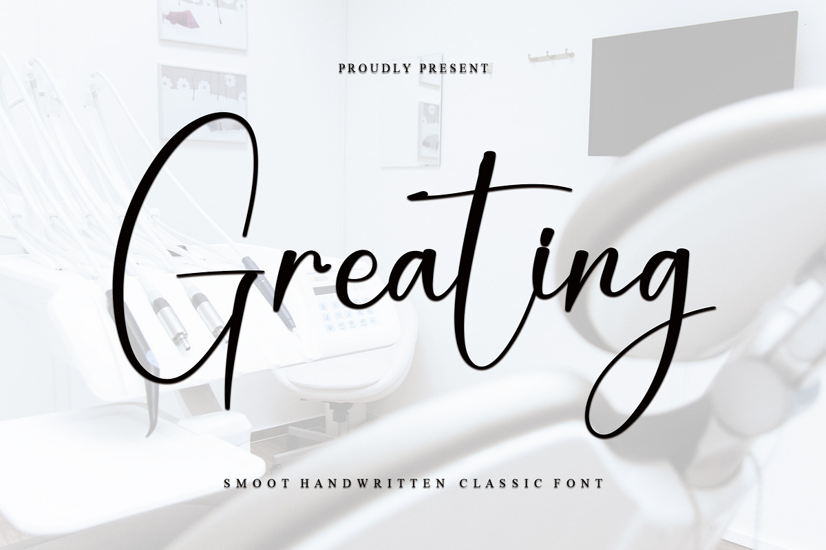 Greating, a Script Font by FreshTypeINK (Photo 1 of 6)