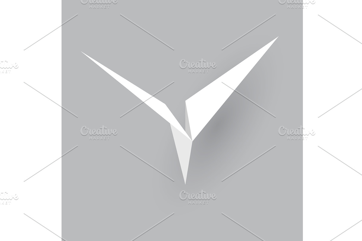 Paper plane model. Origami, a Transportation Illustration by Things for designers