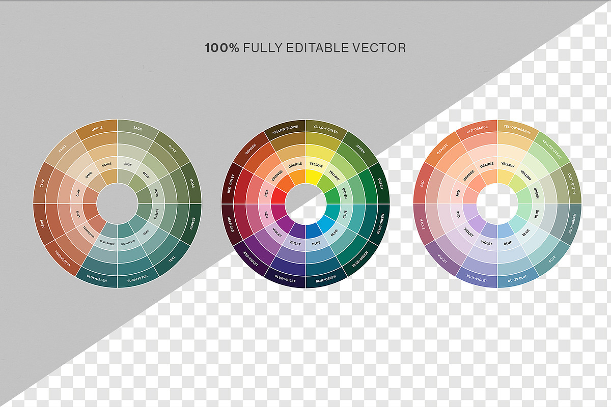 Color Wheel Chart Template, a Branding & Logo Template by DesignerCandies