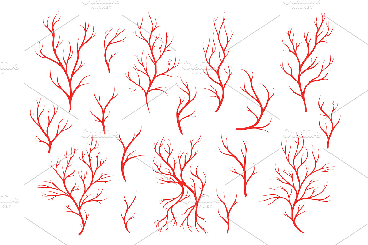 Red veins, human blood vein, a Technology Illustration by Buch&Bee