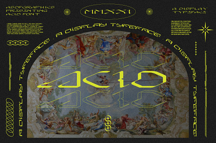 ACID FONT - ACID GRAPHICS TYPOGRAPHY, a Blackletter Font by ASDF Graphics