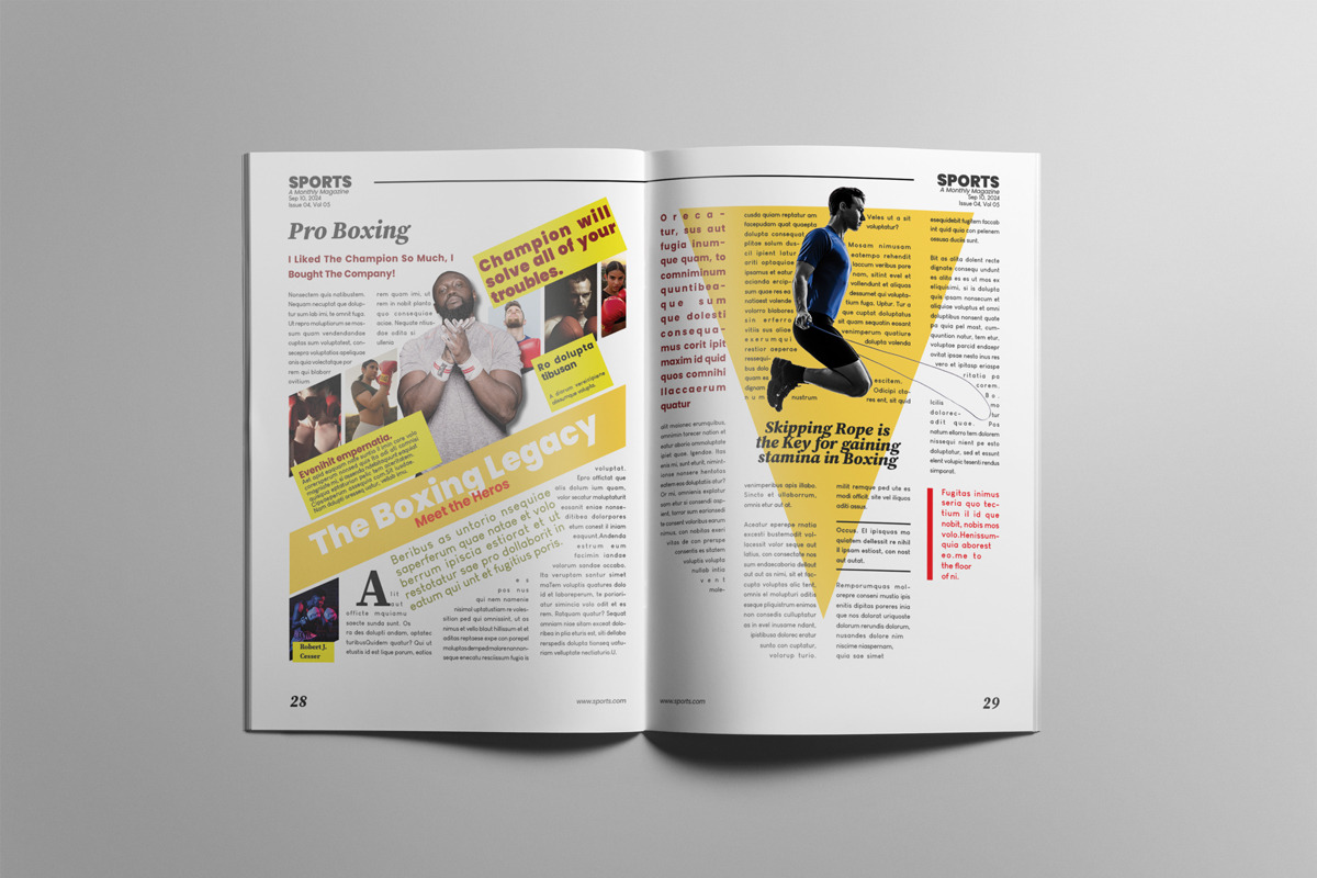 The Best Sports Magazine, a Magazine Template by Swayang (Photo 16 of 23)