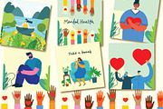 Mental Health illustrations, a Healthcare Illustration by Virinaflora (Thumbnail 3 of 5)