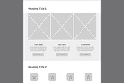 Wireframe For Healthcare Website, a Wireframe Template by MightyDesign (Thumbnail 3 of 9)