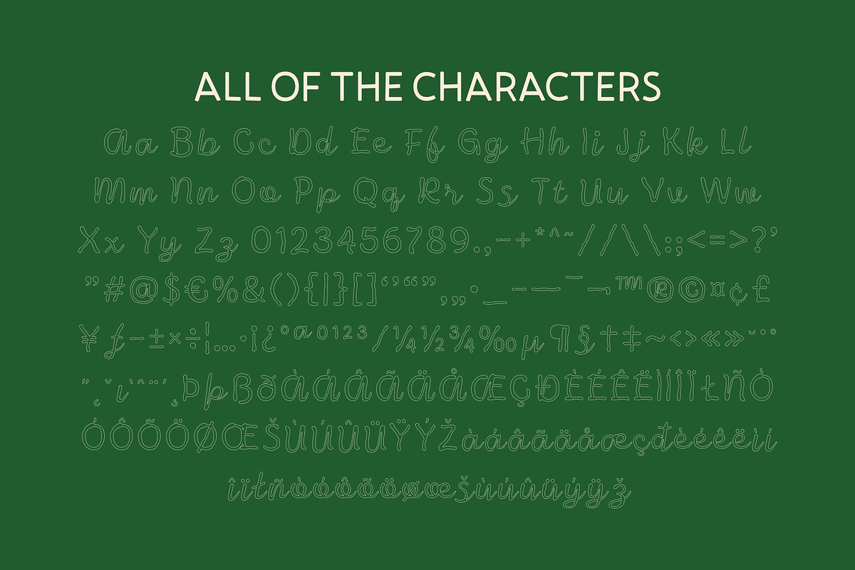 CS Renita Dashed, a Script Font by Craft Supply Co. (Photo 8 of 8)