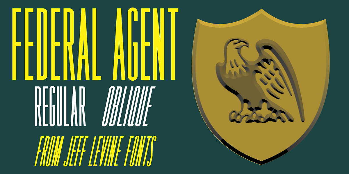 Federal Agent JNL, a Sans Serif Font by Jeff Levine Fonts (Photo 1 of 5)