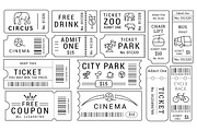 Ticket Templates Pack, an Object Illustration by Creative Stall (Thumbnail 2 of 3)