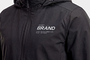 Black Jacket Logo Mockup, a Hoody Mockup by graphypix (Thumbnail 1 of 4)
