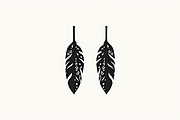 Leaf Earring Silhouette Bundle, an Object Graphic by abu67222 (Thumbnail 6 of 11)