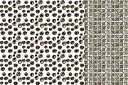 6 Black Sketched Seamless Patterns, a Pattern Graphic by Olya Creative (Thumbnail 3 of 5)
