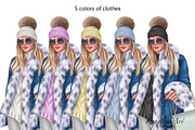 Winter Fashion girl clipart, a Person Illustration by KupalinaArt (Thumbnail 4 of 6)