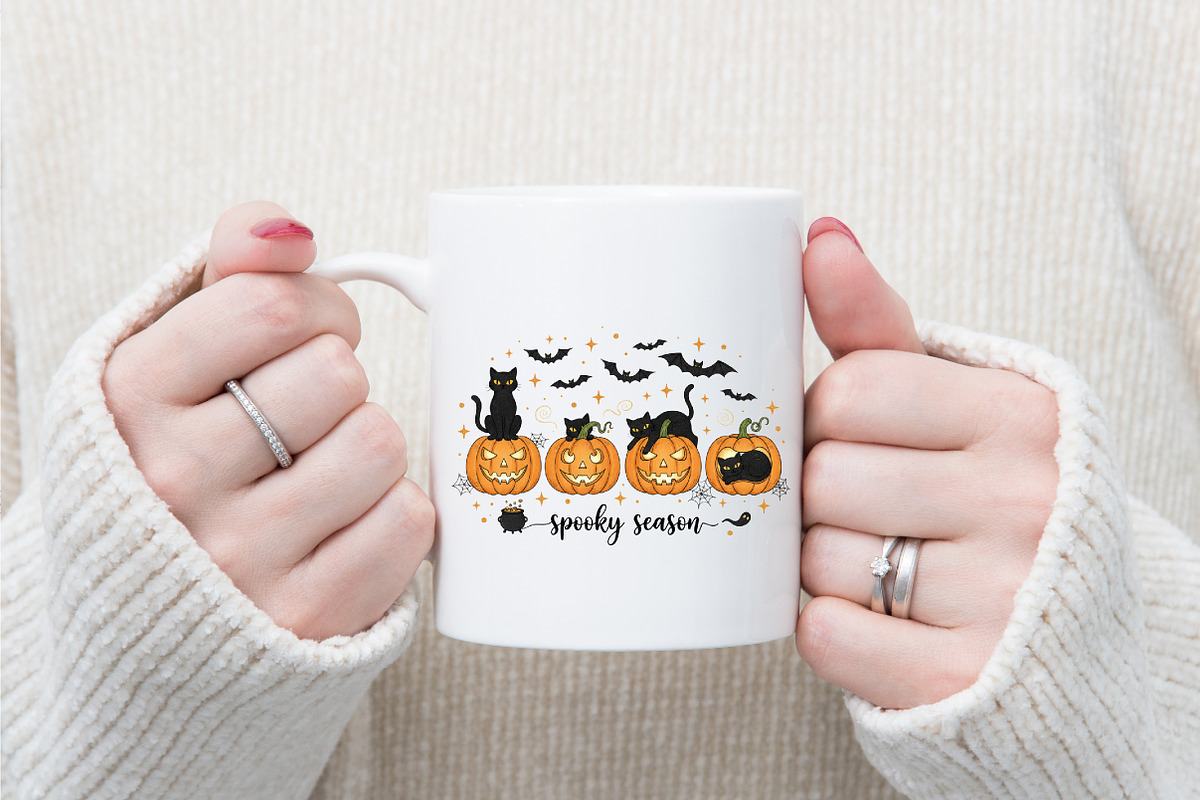 Spooky Season PNG Halloween Pumpkin, an Illustration by designcity5 (Photo 7 of 8)