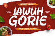Lawuh Gorie - Food Display Font, a Handwritten Font by twinstd (Thumbnail 1 of 9)