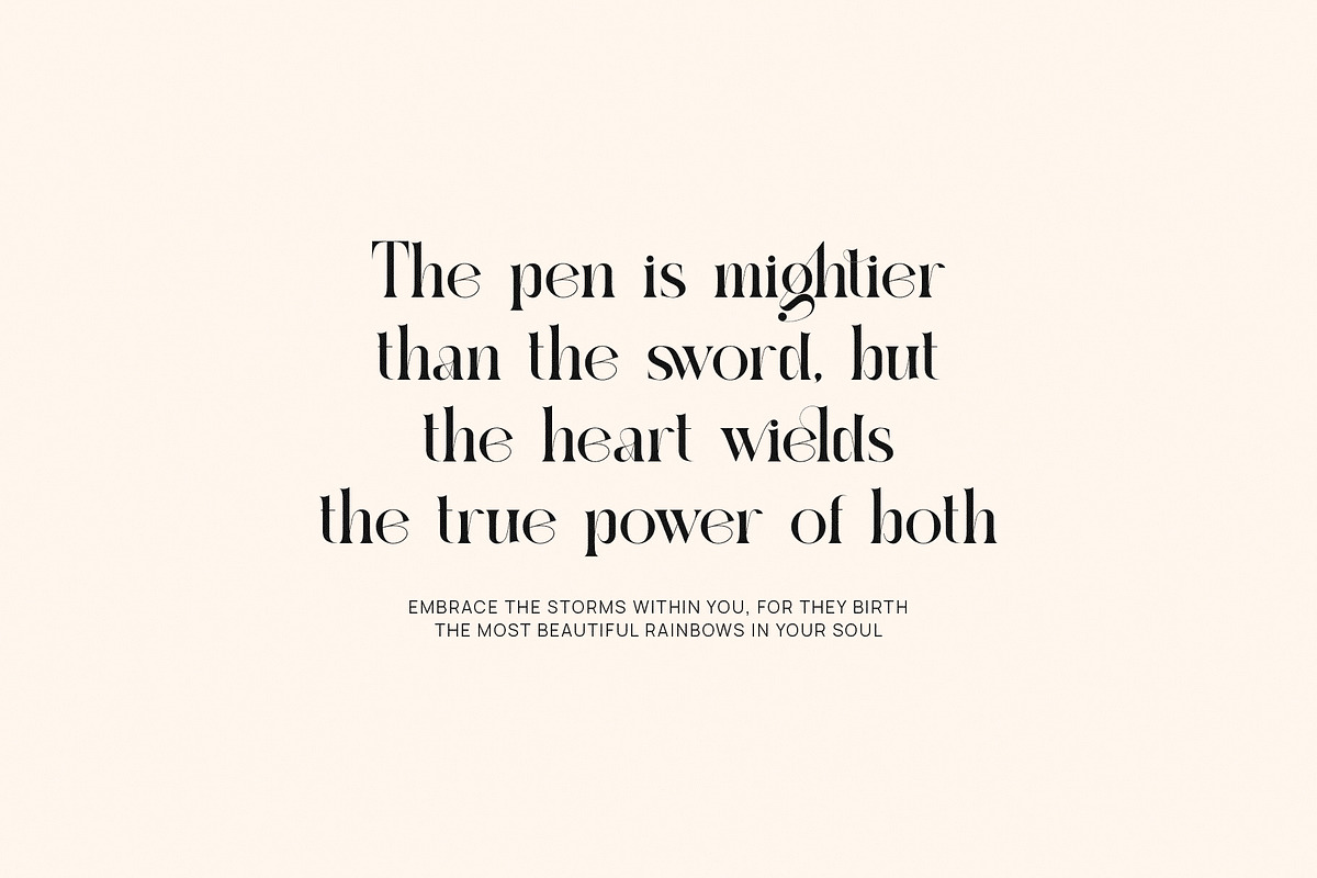 Regkan Elegant Ligature Serif Font T, a Serif Font by Perfectype (Photo 2 of 6)