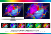 Color Explode Abstract PSD Artwork, a Social Media Template by angelicafx (Thumbnail 1 of 5)