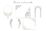 Heavenly Watercolor Clip art, a Decorative Illustration by Eves_Aquadreams (Thumbnail 3 of 6)