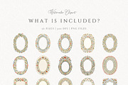 Folk Art Frames, Nordic Floral Frame, an Object Graphic by Invite to Clipart (Thumbnail 3 of 8)