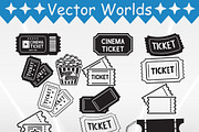 Ticket Svg, Cinema, Tickets Svg, an Object Graphic by VectorWorlds (Thumbnail 2 of 3)