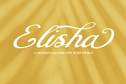 Elisha Script, a Script Font by Gatype (Thumbnail 1 of 7)