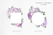 Watercolor flowers, Peonies, a Decorative Illustration by ollalya (Thumbnail 4 of 9)