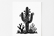 60 Desert Cactus Floral Silhouette, a Seasonal Illustration by Amazin_art (Thumbnail 21 of 38)