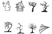 Halloween Elements Set 9, a Brush Add-On by Disasterology Ink (Thumbnail 6 of 10)