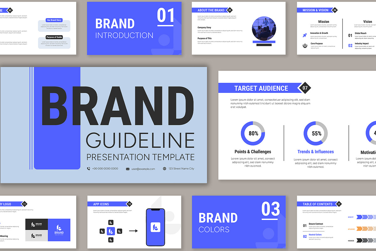 Business Brand Guideline, a Presentation Template by Mighty-Slide (Photo 1 of 4)