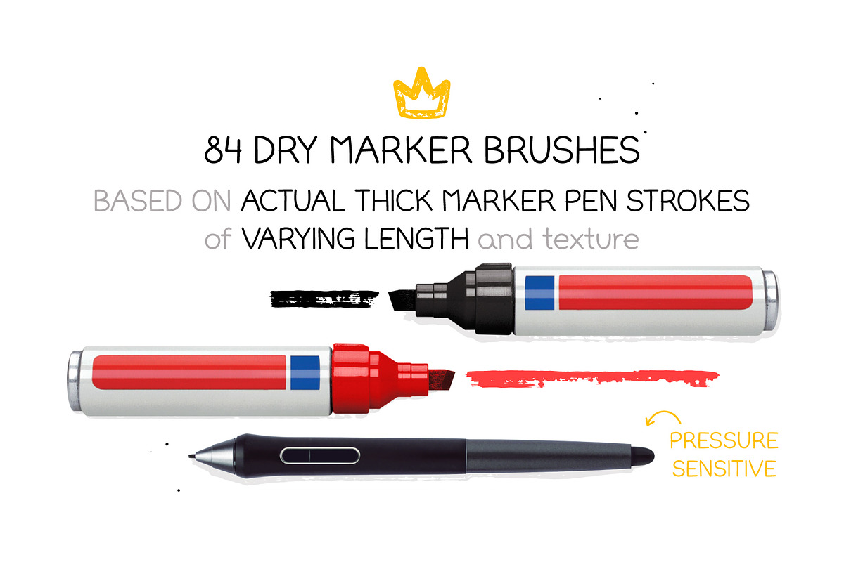 Thick & Dry Marker Brushes, a Brush Add-On by Side Project (Photo 2 of 6)