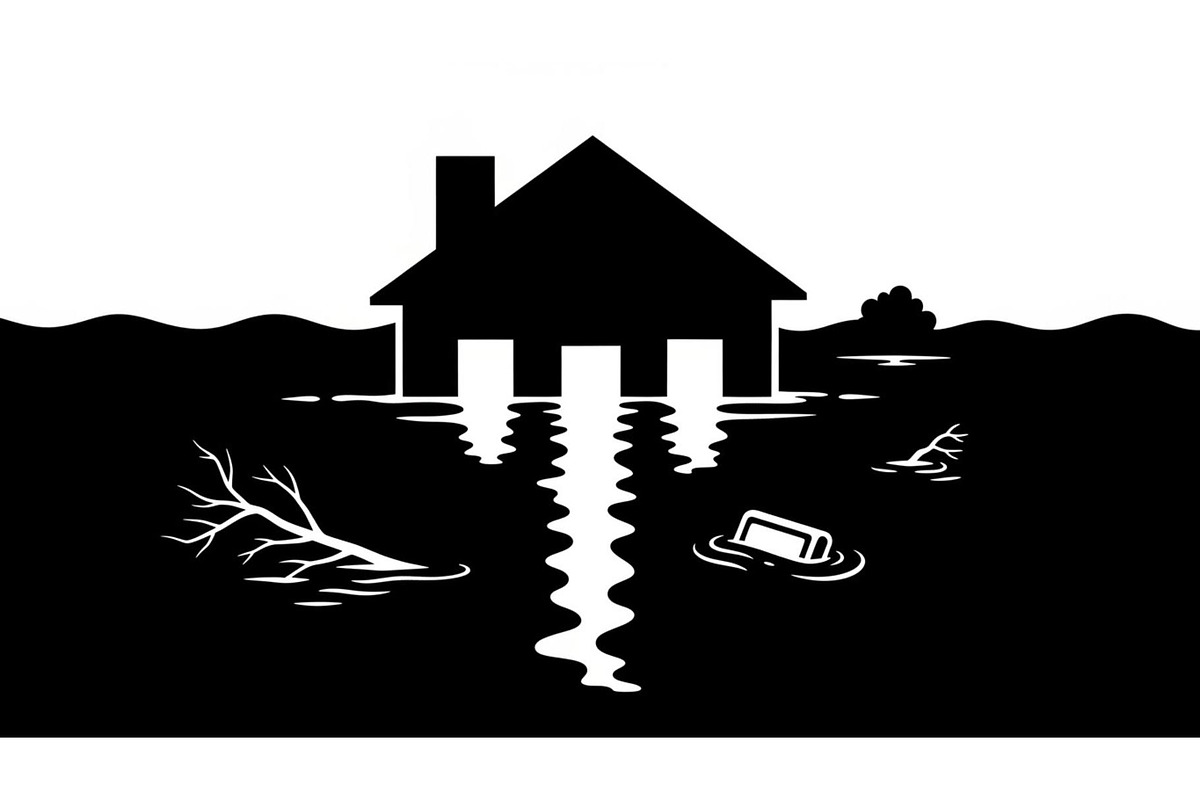 50 Flooded Home Silhouette Bundle, an Illustration by Designs_River (Photo 40 of 51)