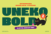Uneko Bold – A Playful Chunky, a Sans Serif Font by roomspace creative lab (Thumbnail 1 of 11)