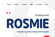 Rounded Sans Family - Rosmie, a Sans Serif Font by Arterfak Project (Thumbnail 1 of 15)