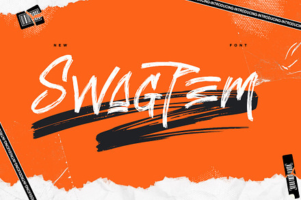 Swagtem - Brush Font