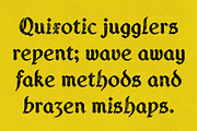 CS Quicker Stamp, a Blackletter Font by Craft Supply Co. (Thumbnail 4 of 8)