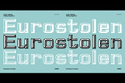 Eurostolen - A layered font, a Sans Serif Font by Brainware Graphic (Thumbnail 2 of 10)