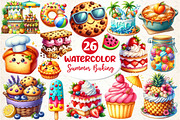 Summer Baking Clipart, an Illustration by Dream Creation (Thumbnail 1 of 5)