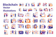 Blockchain Vector Illustration Pack, a Finance Illustration by Vector Portal (Thumbnail 1 of 6)