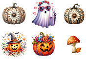 Retro Fall Halloween PNG Clipart Bun, an Illustration by DreamArtGraphic (Thumbnail 3 of 5)