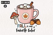 Fall Autumn Halloween Hot Cocoa PNG, an Illustration by CreationArt (Thumbnail 2 of 5)