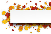 Golden autumn set with maple leaves, a Decorative Illustration by Vjom (Thumbnail 9 of 13)
