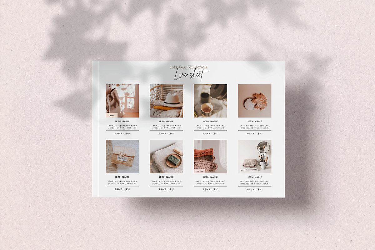 Wholesale Line sheet Canva Template, a Flyer Template by Hellohastore (Photo 6 of 10)
