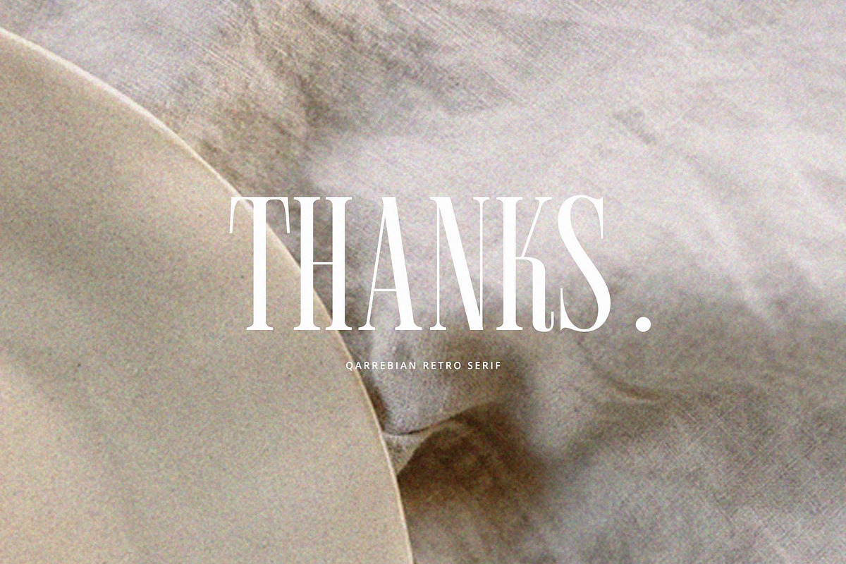 Qarrebian - Retro Display Serif, a Serif Font by Jimoji (Photo 11 of 11)